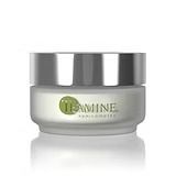 Jar of I-amine Skincare cream with silver lid and white label.