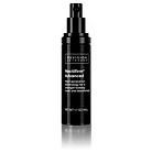 Black bottle of skin serum, with white text labels, against a white background.