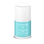 VIVIOsmule whitening gel bottle, white and turquoise, with logo.