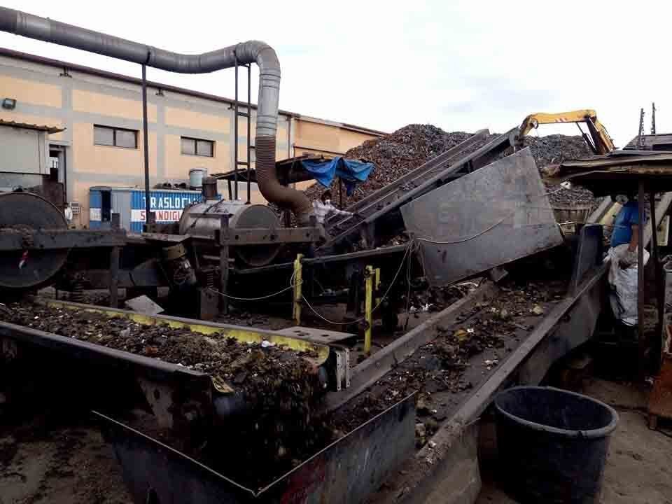 area di recupero scarti metallici