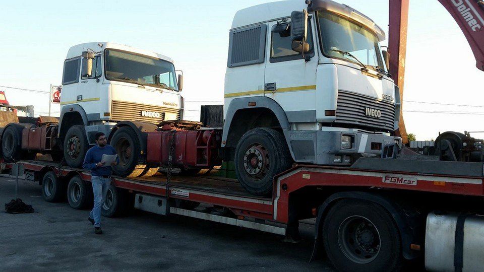 trasporto camion da rottamare
