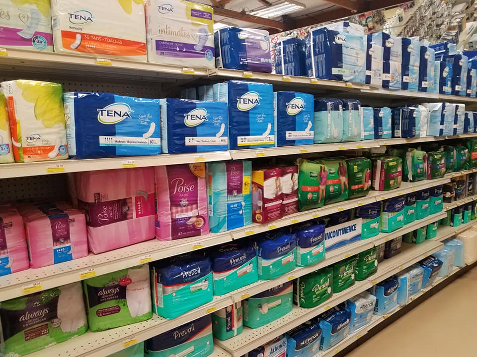 Incontinence Pads — Newark, IL — Martin Avenue Shops