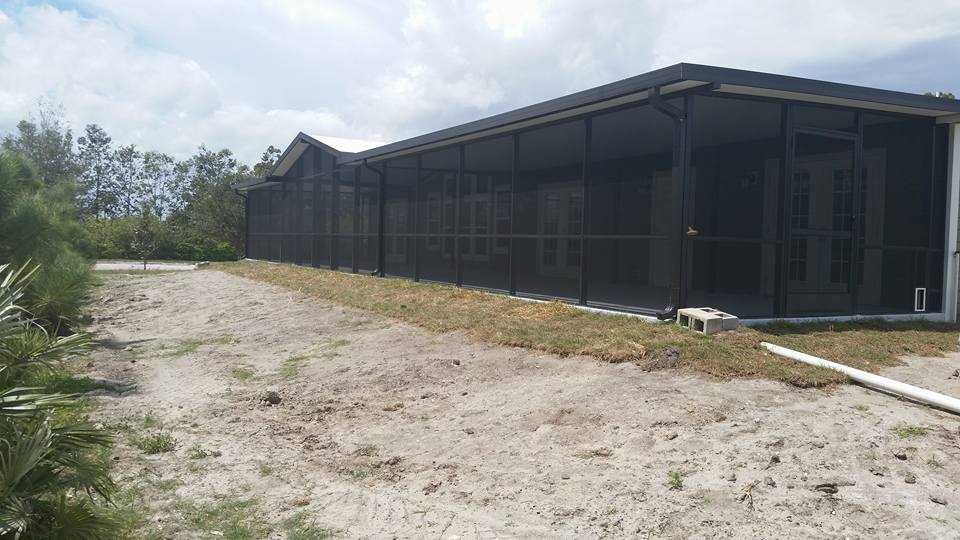 Aluminum Roof Porches — Shed with Screen in Port St. Lucie, FL