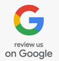 A google logo that says `` review us on google ''.