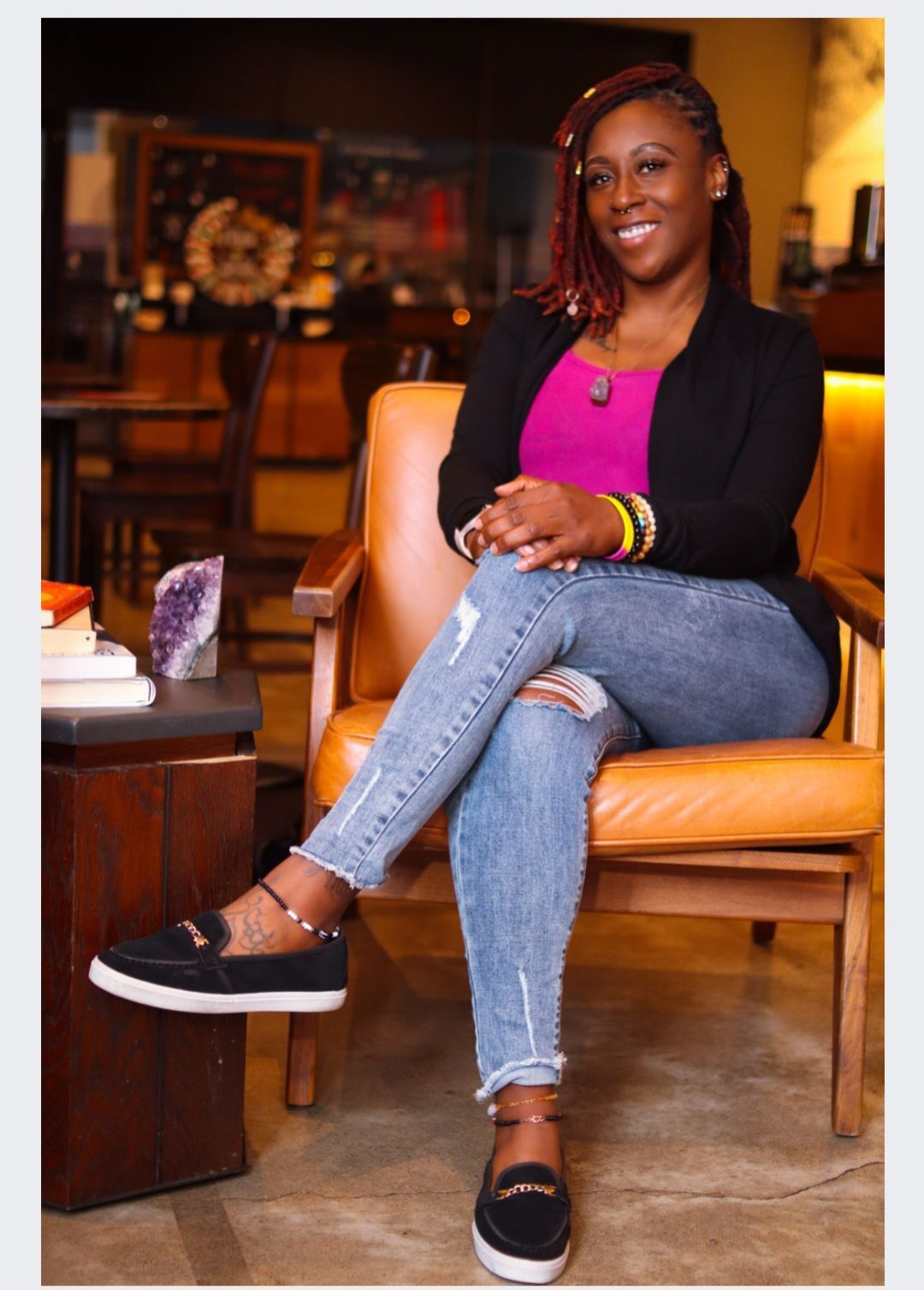 Professional headshot of Alexandrea Long, LCSW-S, Licensed Clinical Social Worker specializing in trauma recovery and somatic experiencing