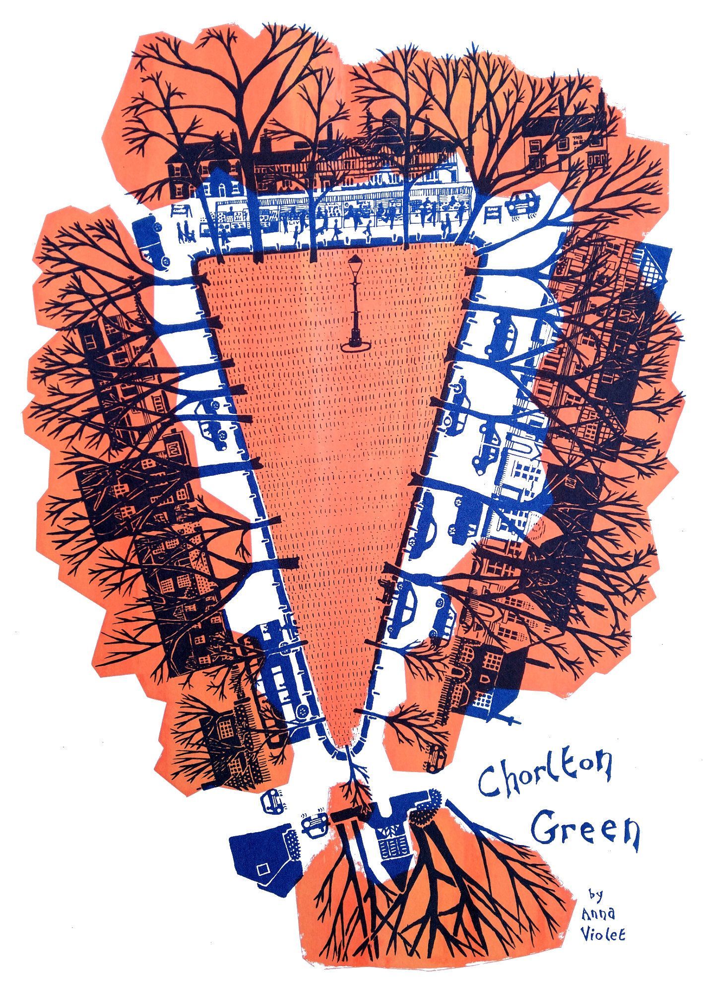 Chorlton, Manchester, lychgate, Horse and Jockey pub, The Beech pub,  anna violet illustrator,