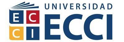 Logotipo de la Universidad ECCI: Texto azul 