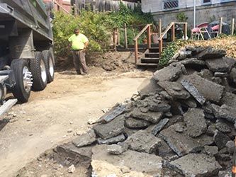 Parking Area Demo Before - Parking Area Without Asphalt in Kent, WA