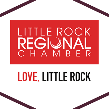 Little Rock Regional Chamber logo with “Love, Little Rock” on a white background.