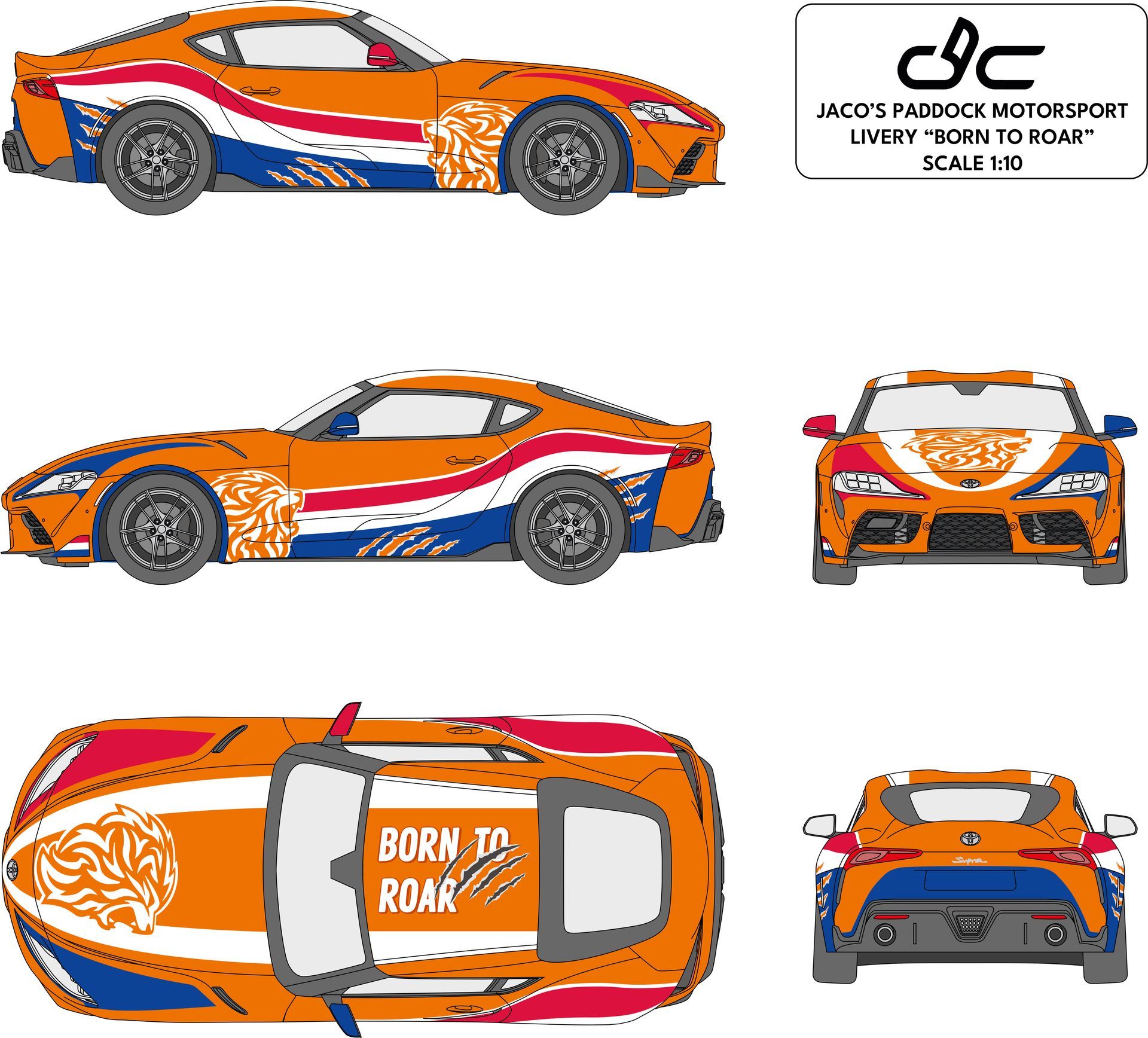 Toyota Supra Livery design