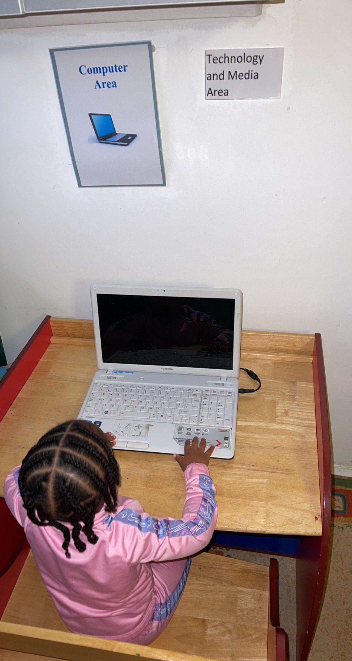 kid on laptop