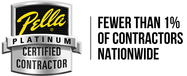 Pella platinum certified contractor fewer than 1% of contractors nationwide