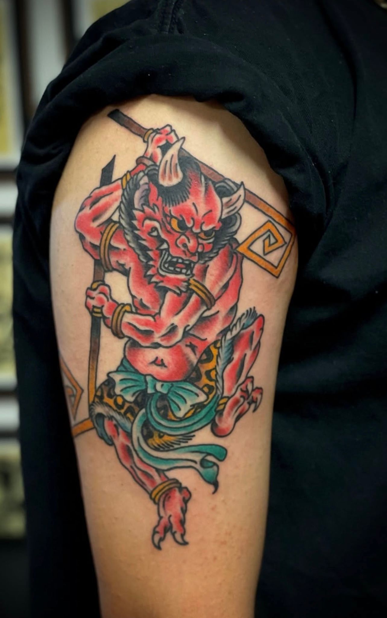 Traditional-Oni-tattoo-best-tattoo-shop-Wahiawa-flash-tattoo-walk-in-tattoo-shop-near-me-Wahiawa-American-made-tattoo