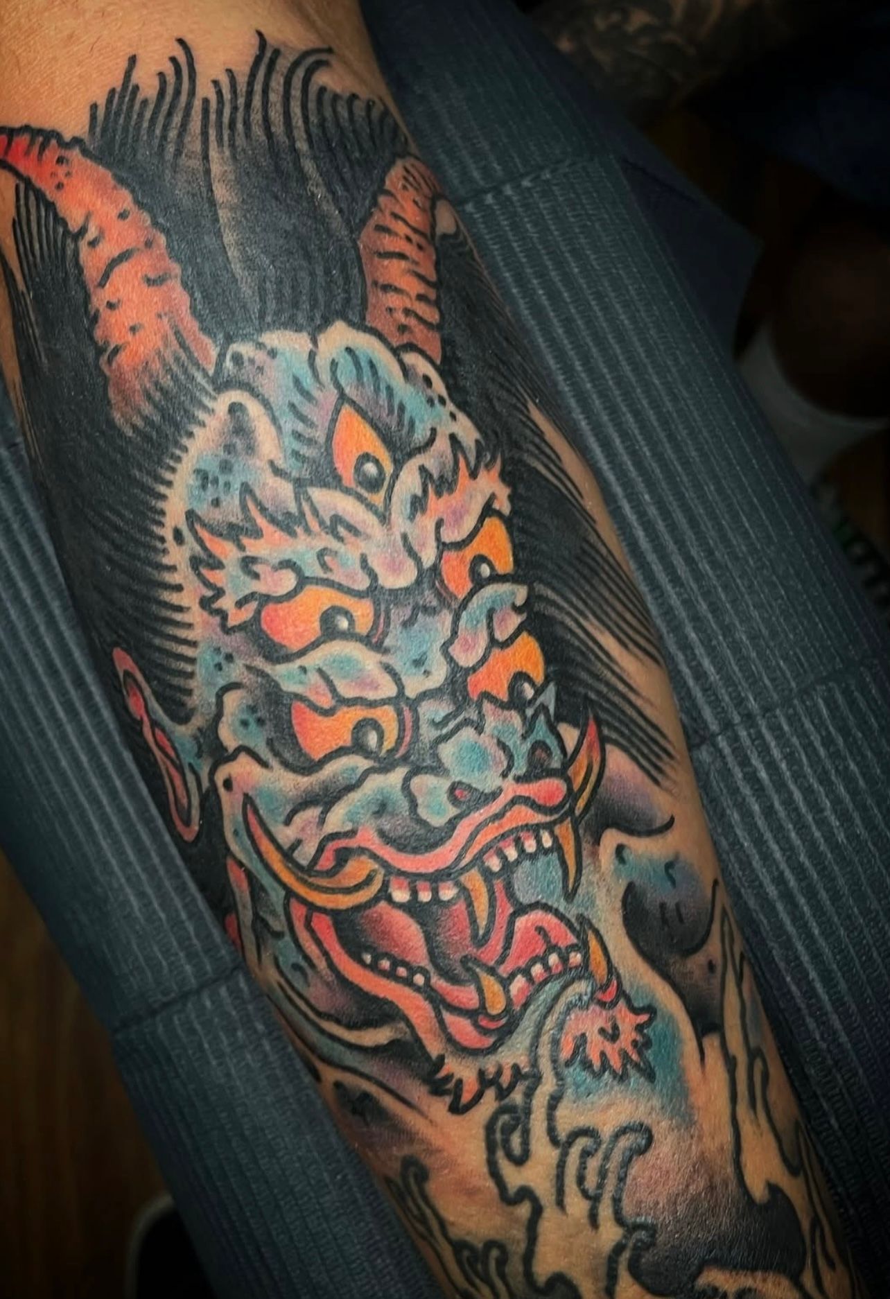 Traditional-demon-head-tattoo-best-tattoo-shop-Wahiawa-flash-tattoo-walk-in-tattoo-shop-near-me-Wahiawa-American-made-tattoo