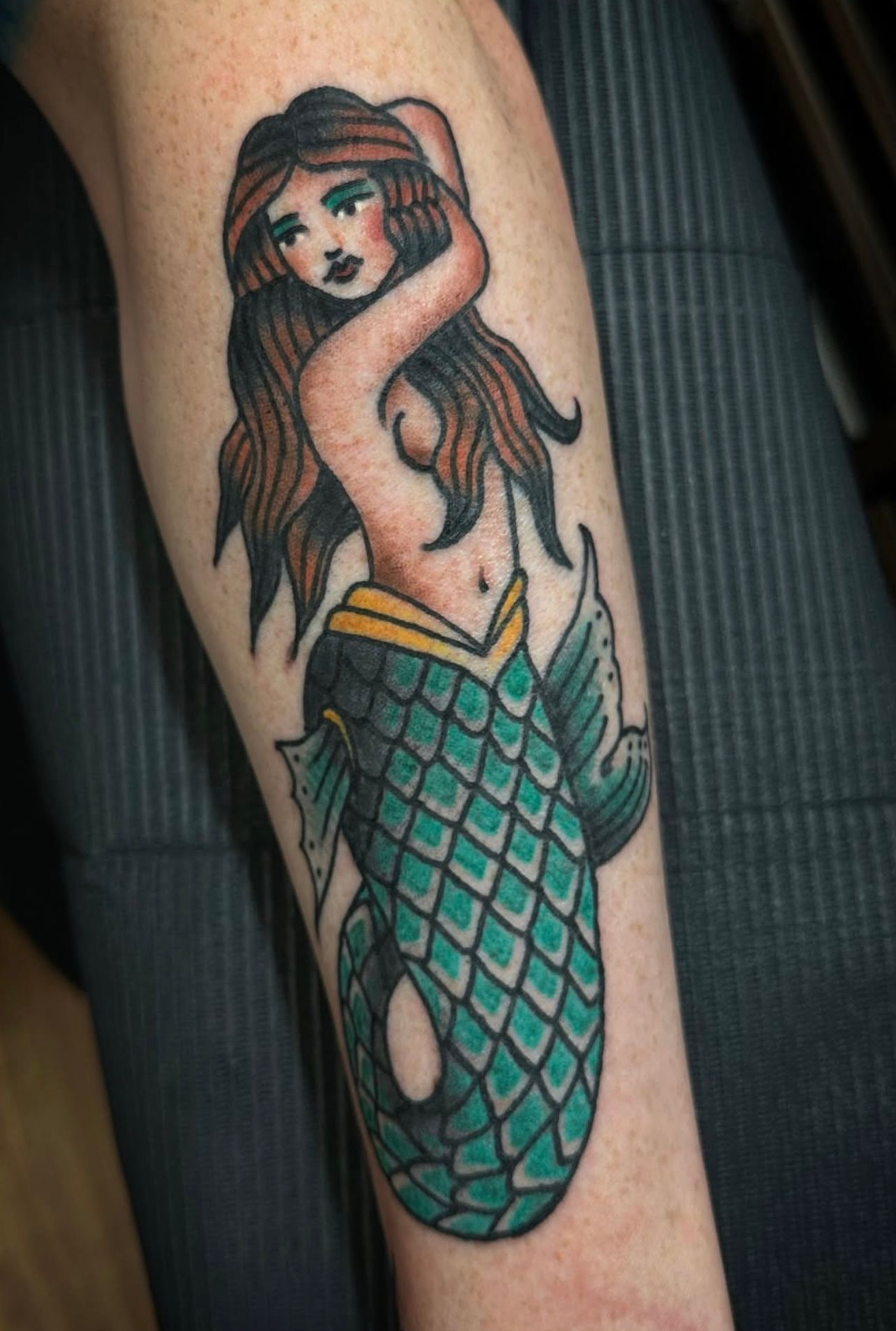 Traditional-mermaid-tattoo-best-tattoo-shop-Wahiawa-flash-tattoo-walk-in-tattoo-shop-near-me-Wahiawa-American-made-tattoo