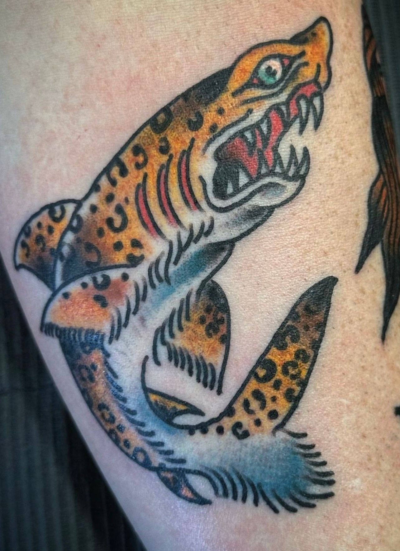 shark tattoo by American Made Tattoo