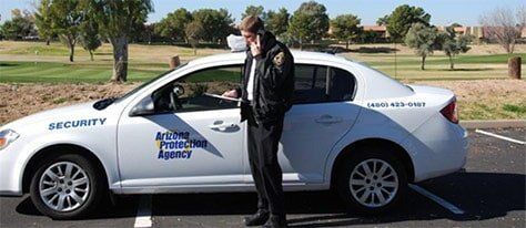 Security Staff with a Car — Scottsdale, AZ — Arizona Protection Agency