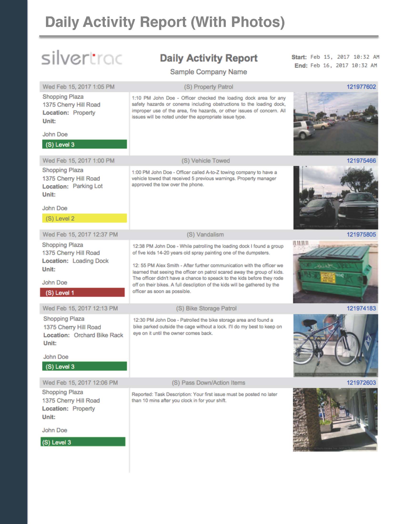 Security Report Page 1 — Scottsdale, AZ — Arizona Protection Agency