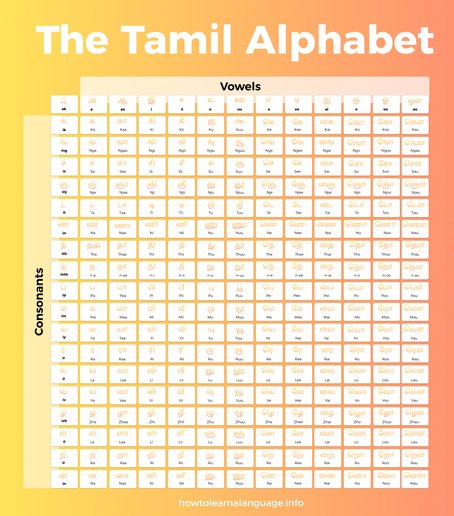 Tamil Alphabet Chart Tamil Alphabets Chart With Malayalam, 50% OFF