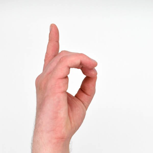 Letter 'D' in Sign Language (ASL)