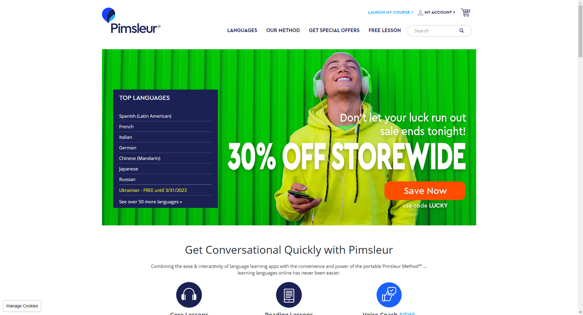 Homepage Pimsleur