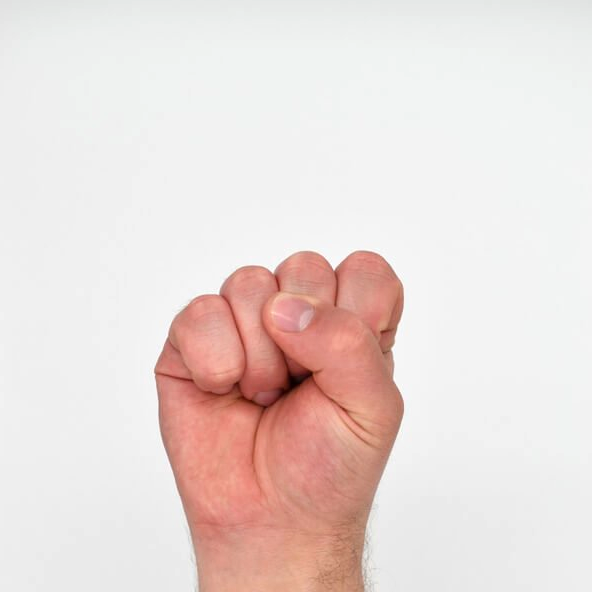Letter 'S' in Sign Language (ASL)