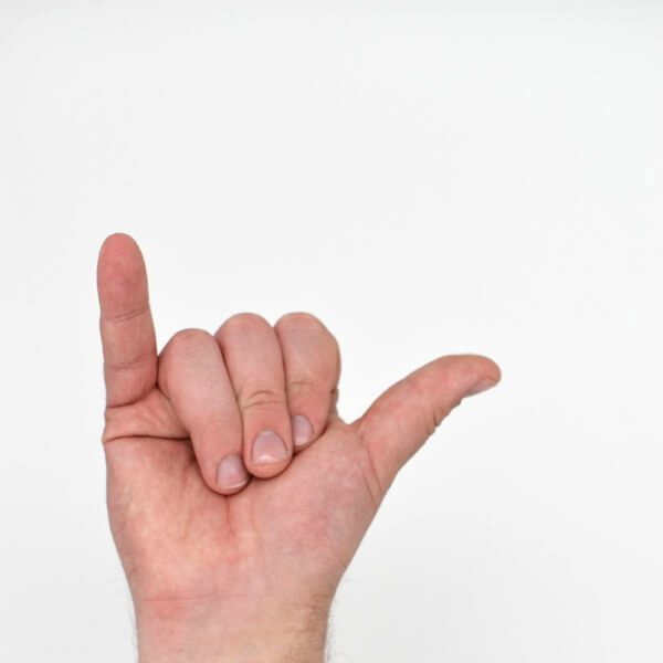 Letter 'Y' in Sign Language (ASL)
