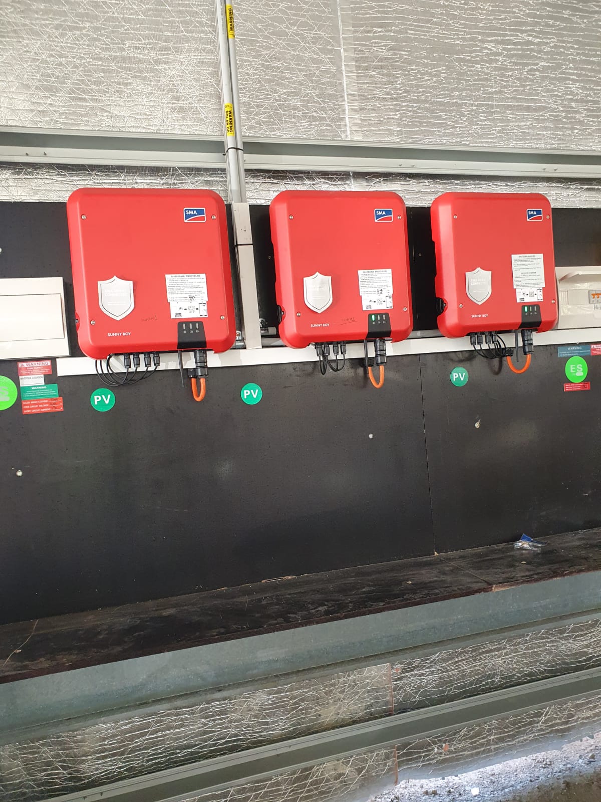 off-grid system's batteries