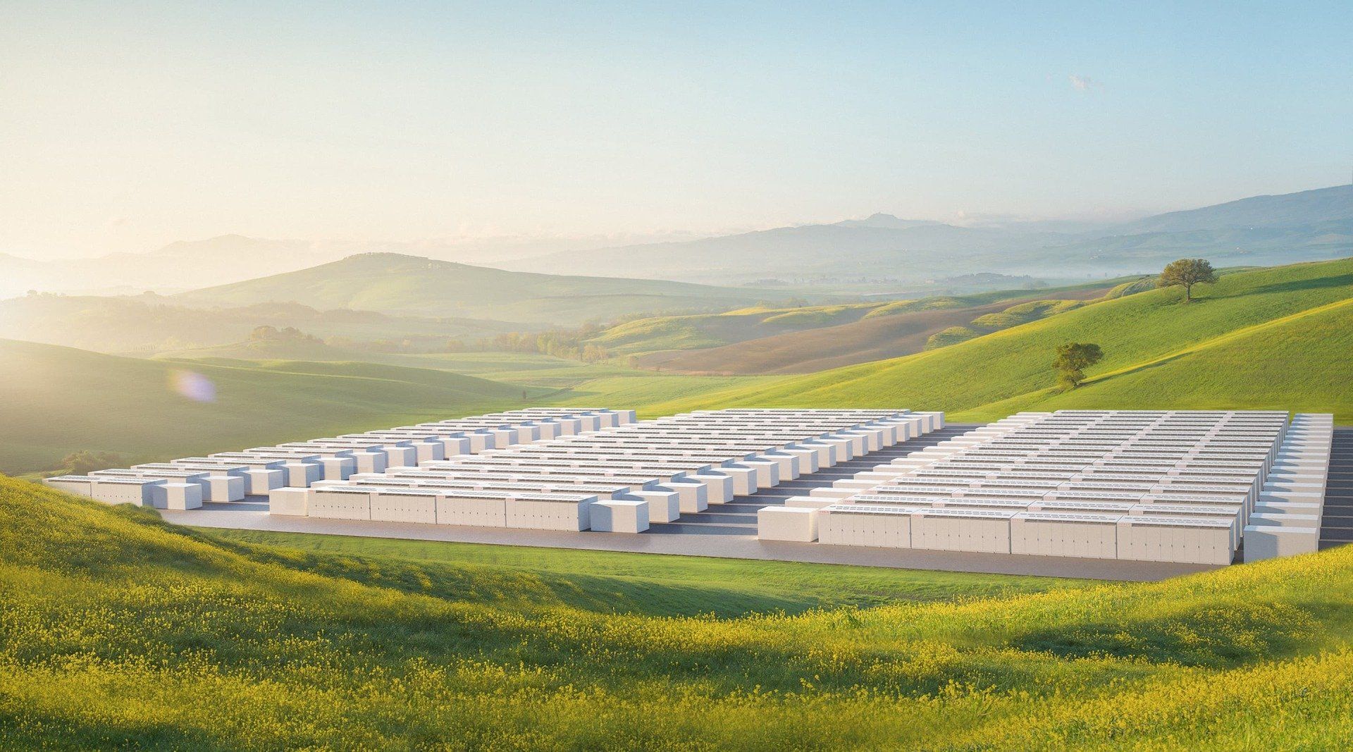 a utility-scale Tesla battery storage facility