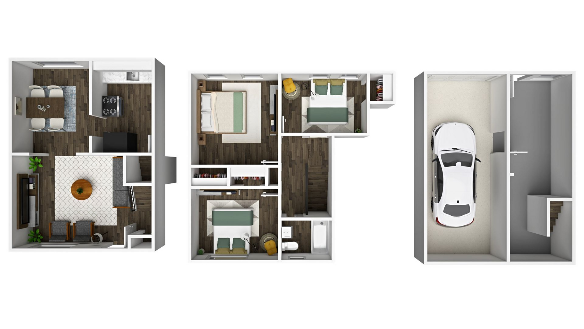 1 BED, 1 BATH Floor Plan