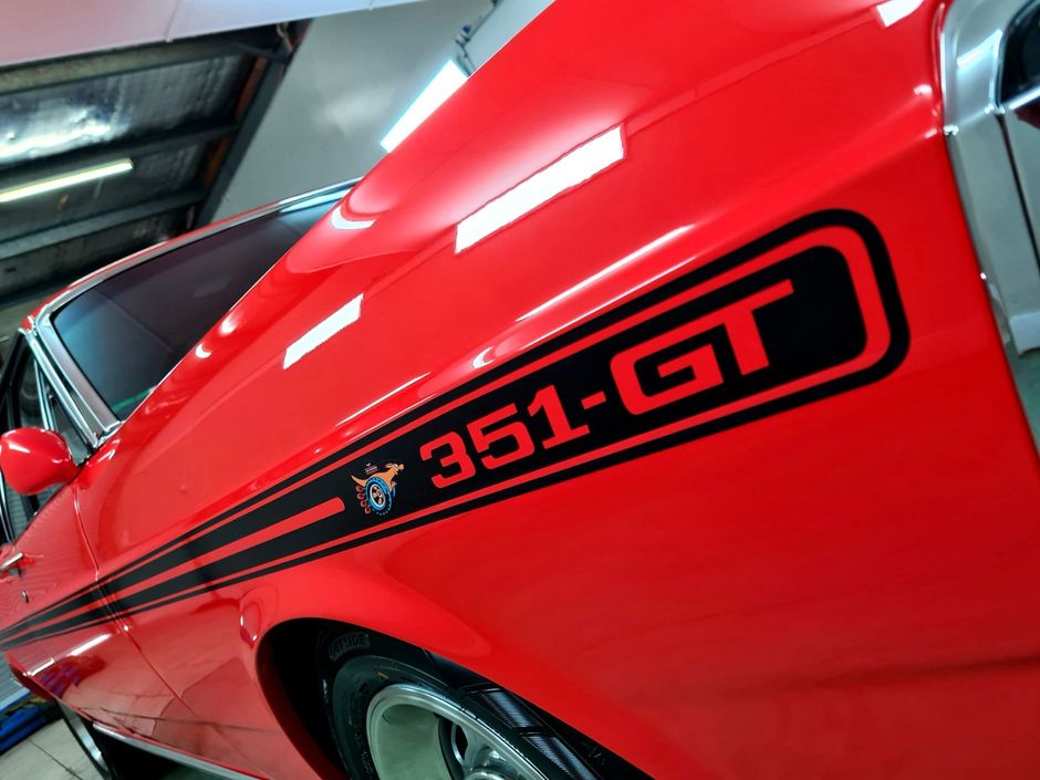 Polish Red 351 Gt Car — Automotive Detailing In Bungalow, QLD