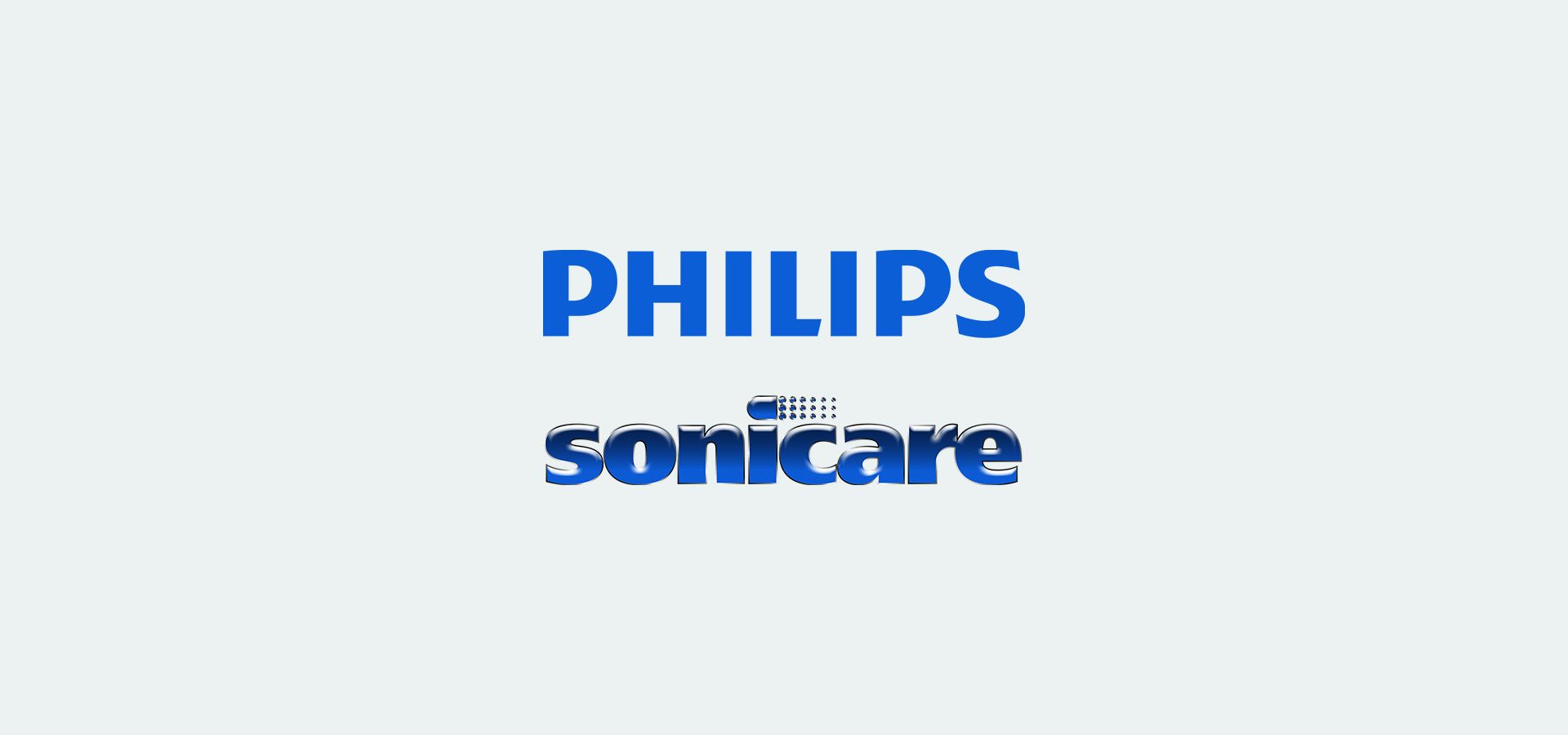 The philips sonicare logo is on a white background.