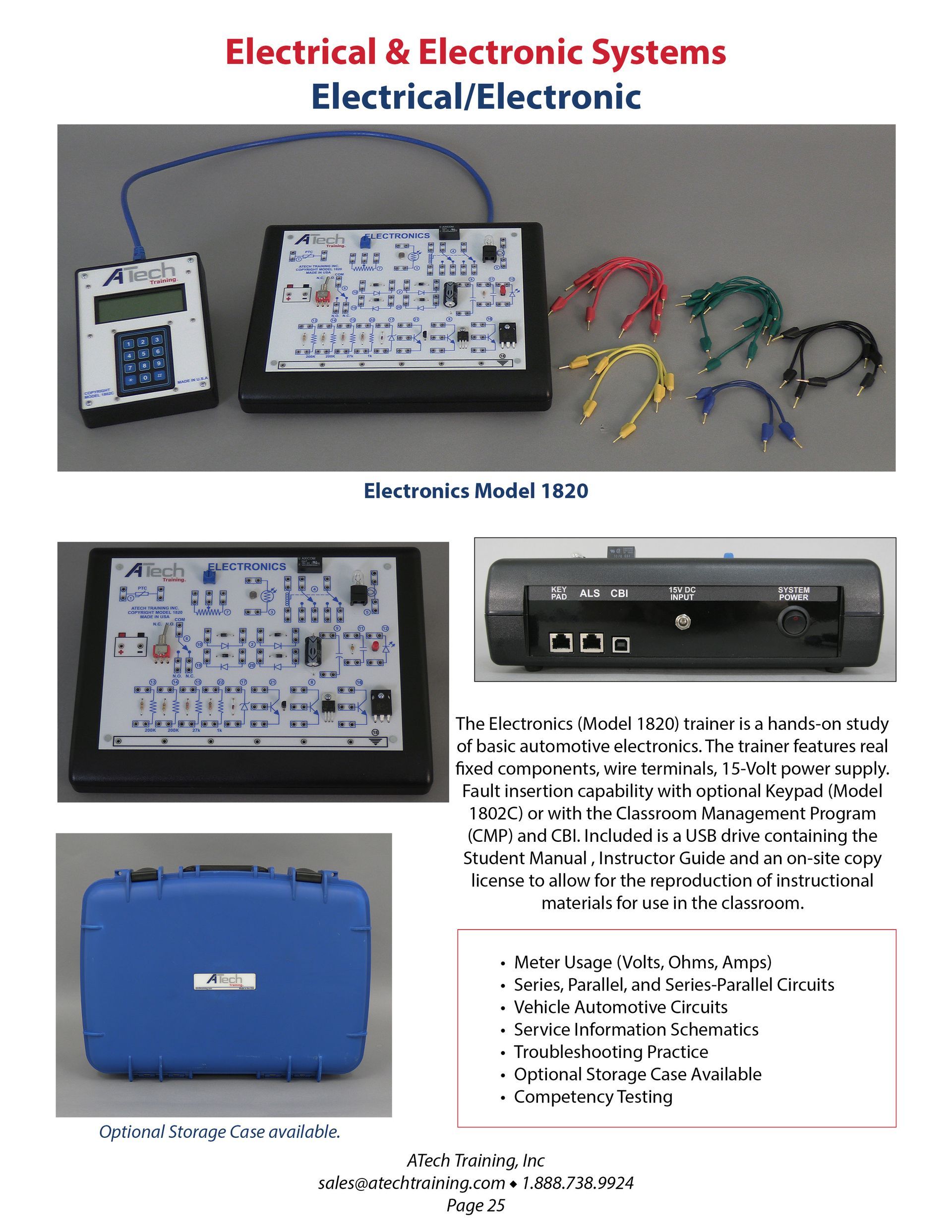 A brochure for electrical and electronic systems electrical / electronic