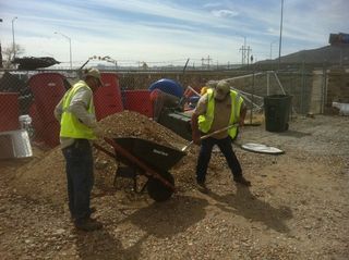 Irrigation Service — Two Workers Collecting Soil in El Paso, TX