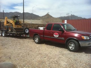 Lawn Service — Red Pick-up Truck in El Paso, TX