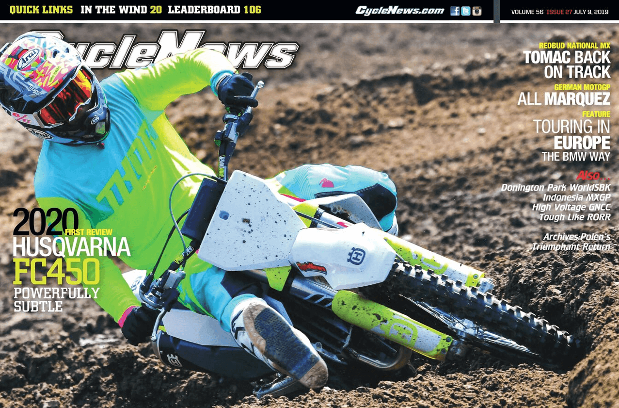 CycleNews 2020 HUSQVARNA FC450 | CycleNews America's Motorcycle News Source