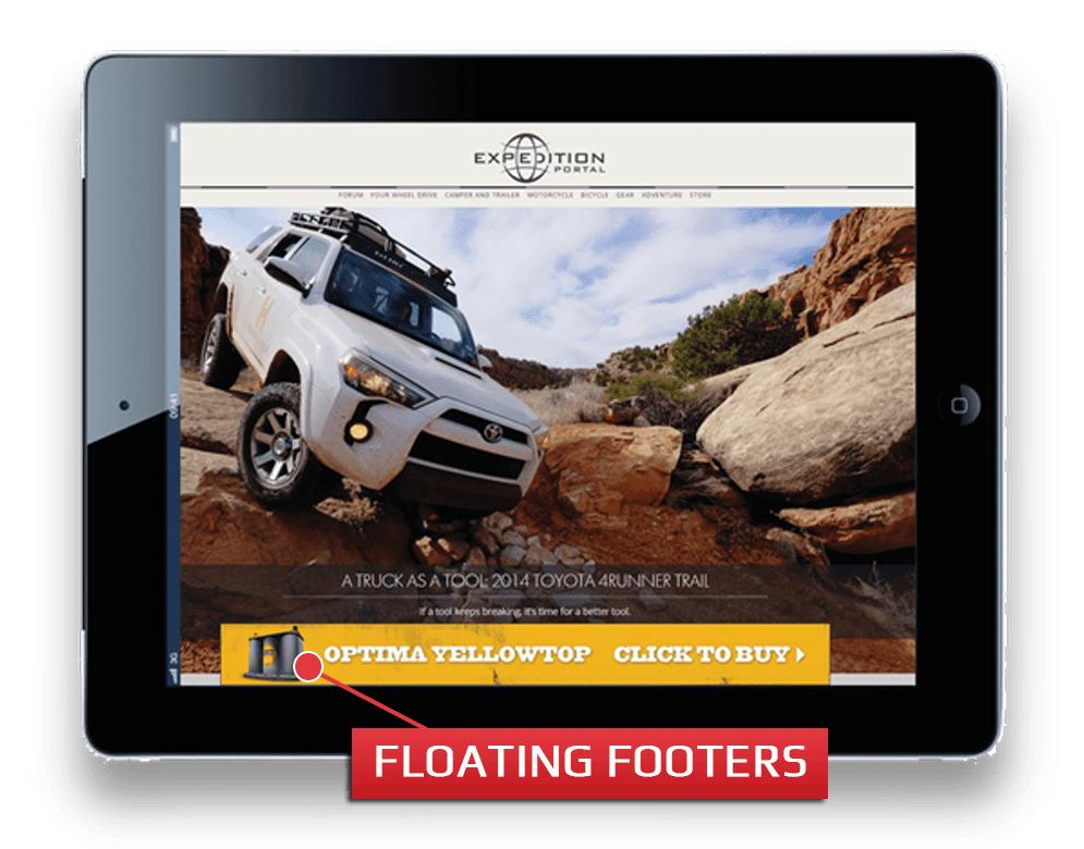 CycleNews Floating Footers Advertising Options | CycleNews America's Motorcycle News Source
