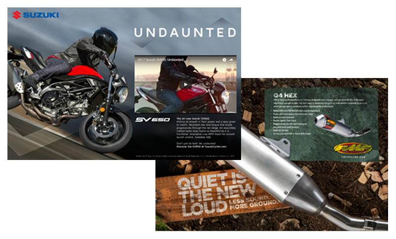 CycleNews Magazine Two Page Spread | CycleNews America's Motorcycle News Source