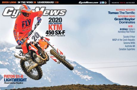 CycleNews 2020 KTM 450 SX-F | CycleNews America's Motorcycle News Source