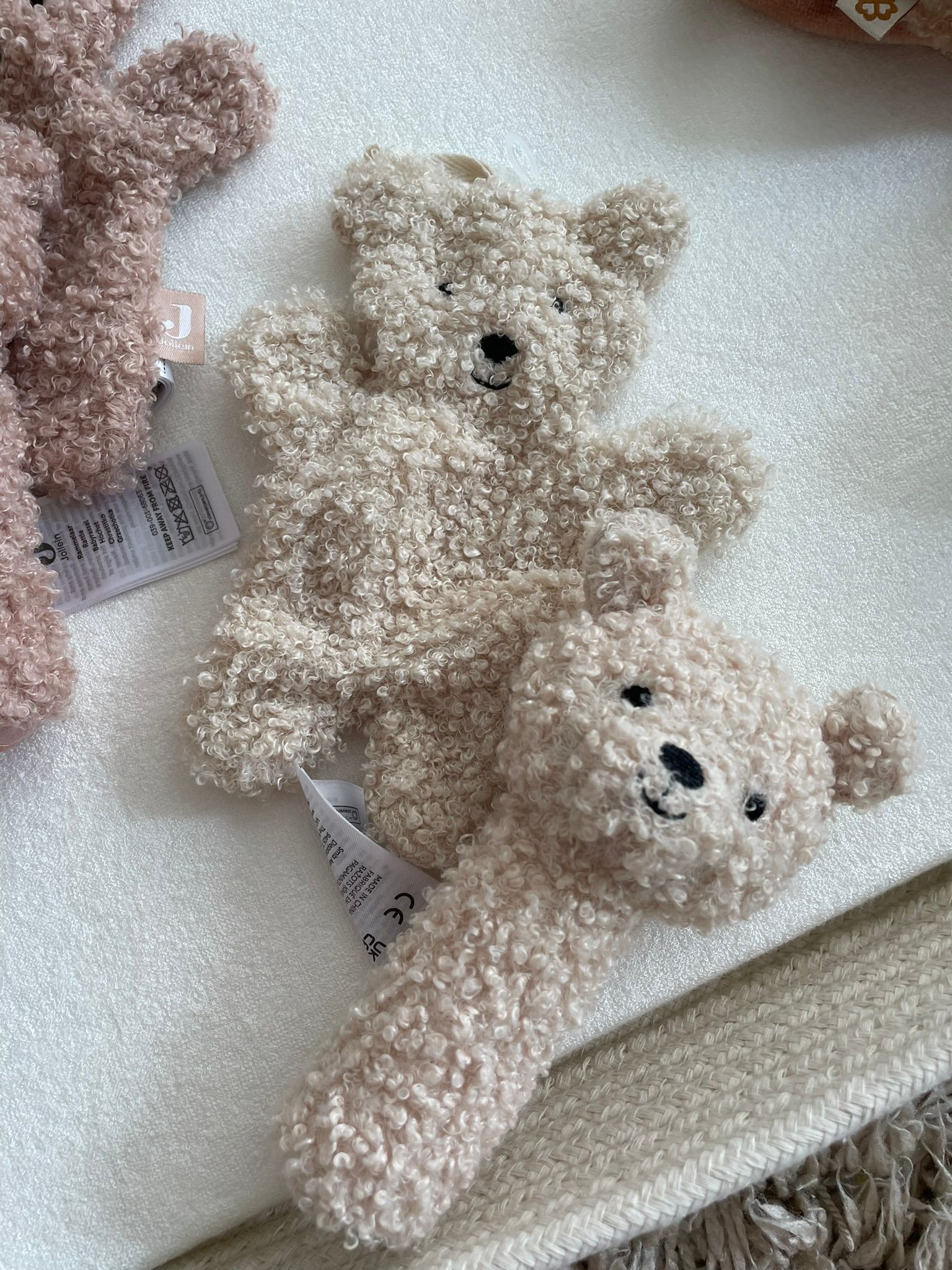 Rammelaar teddy bear - Jollein- Naturel