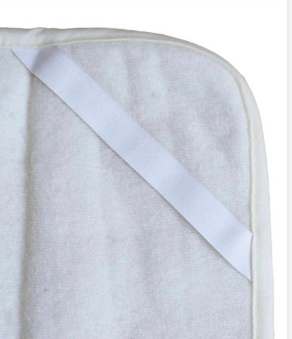 Wollen onderlegger/ onderdeken ledikant 60x120 cm- merino wol naturel