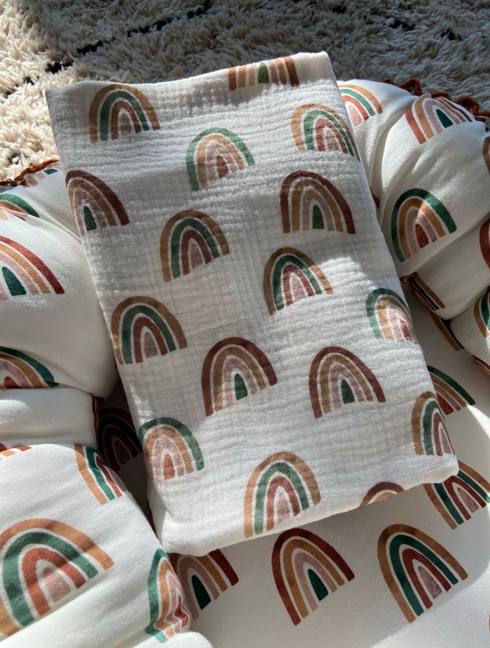 Swaddle hydrofiele doek over the rainbow