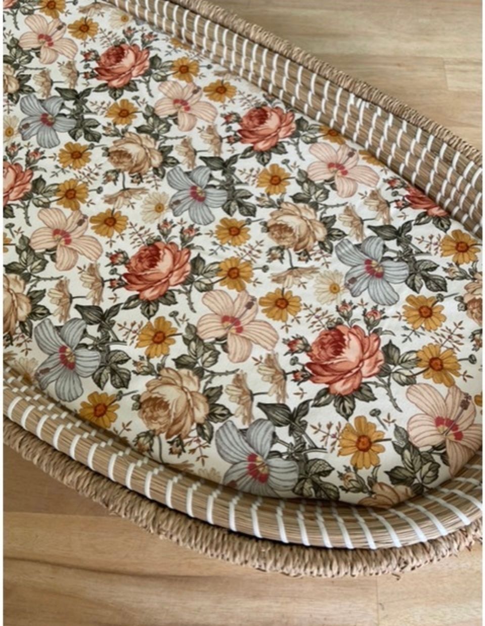 Hoeslaken vintage flowers