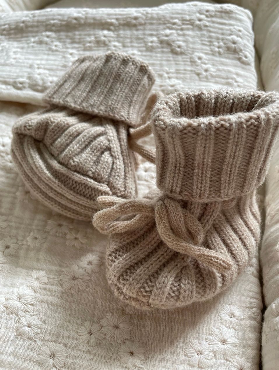 Merino sokjes zand rib