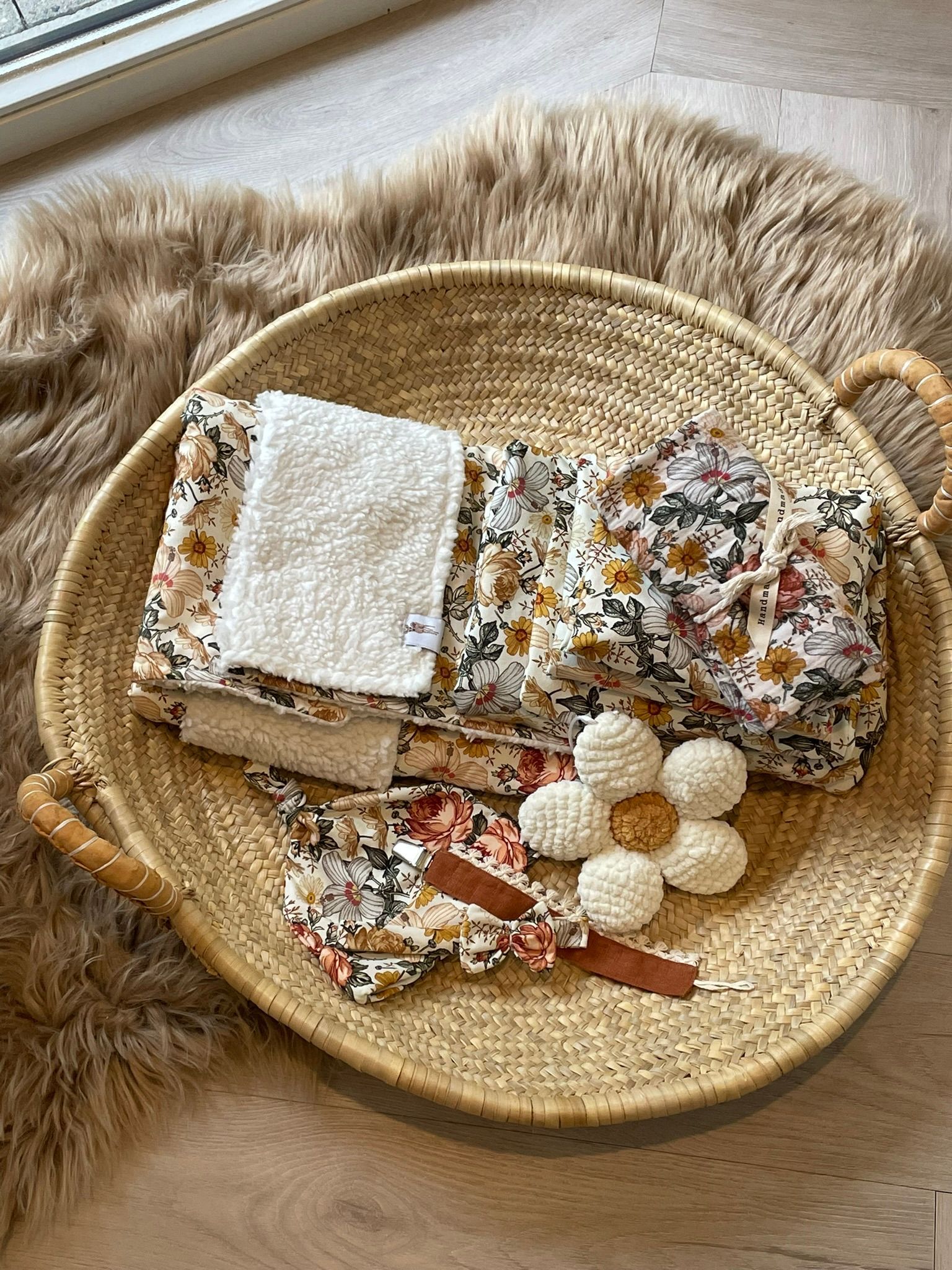 Haarbandje vintage flowers