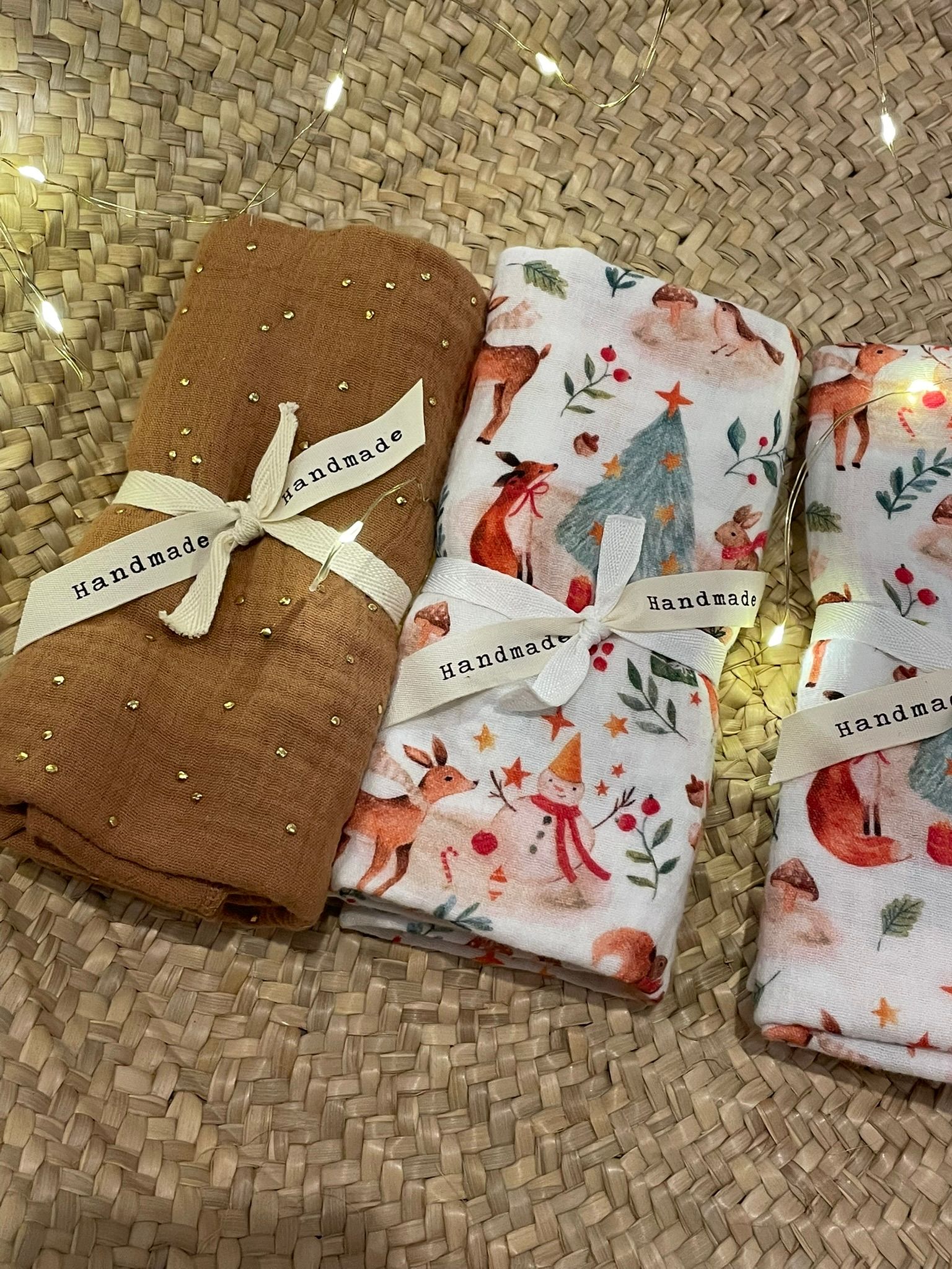 Swaddle hydrofiele oud groen gold