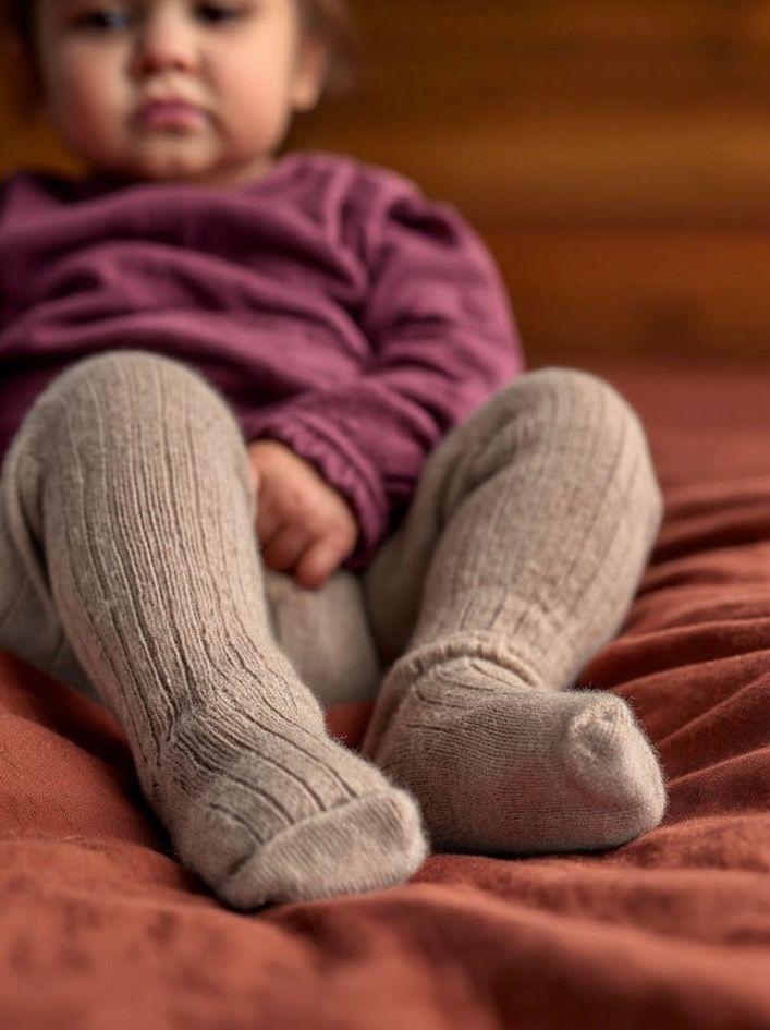 Maillot merino wol - garlic