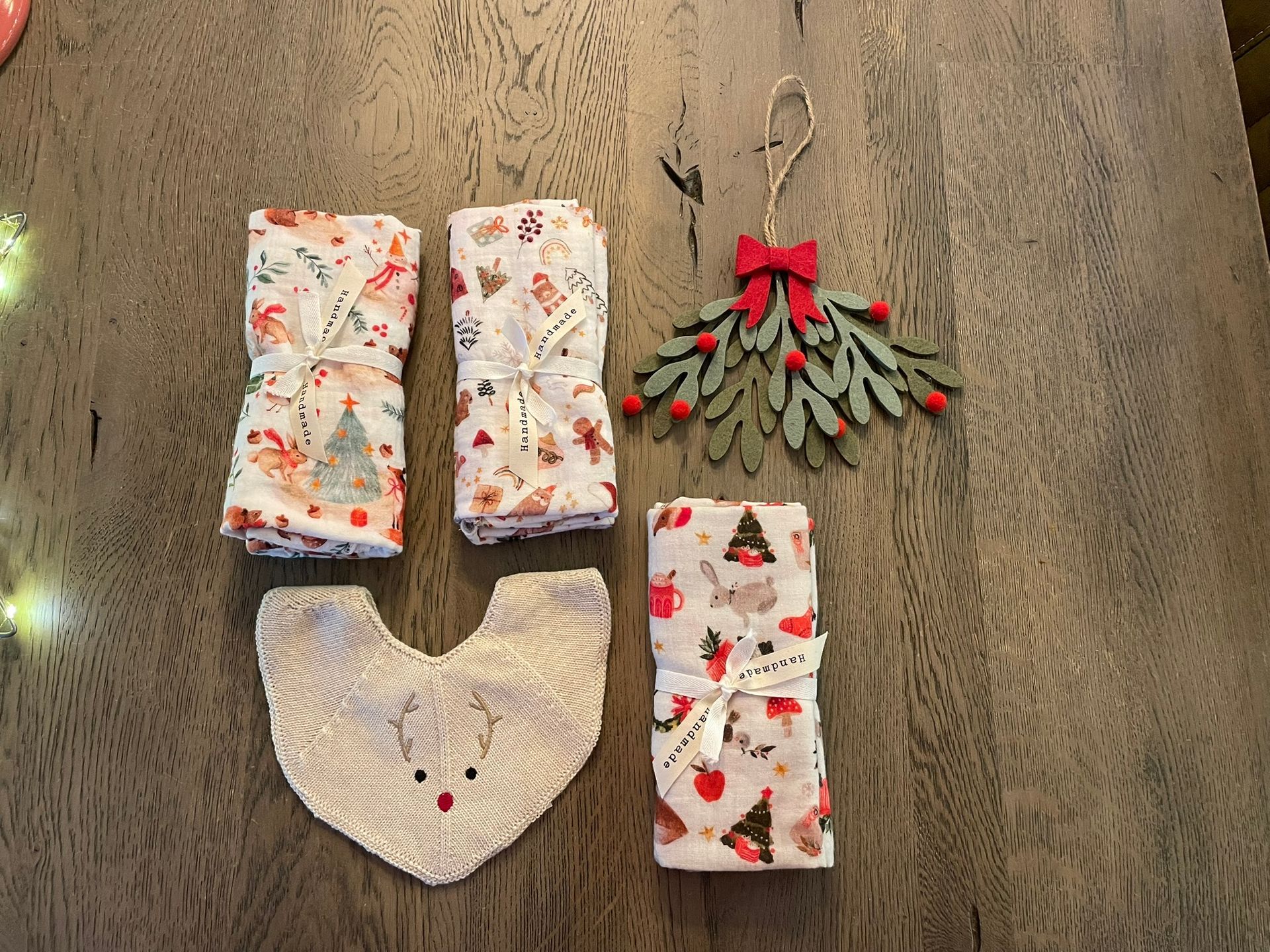 Kerst actie! Slab Fjola -  rendier - Saga Copenhagen + swaddles