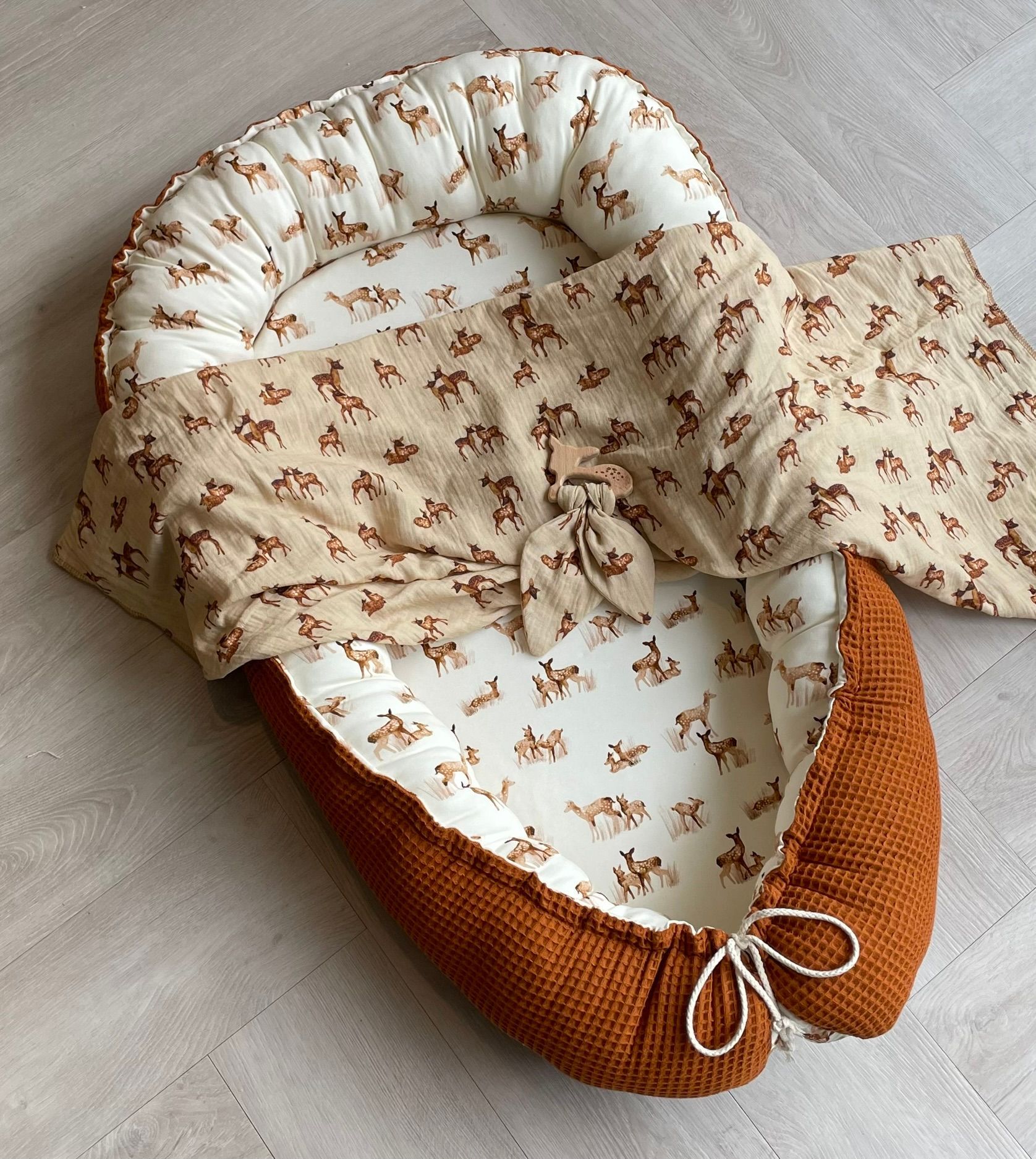 Swaddle hydrofiele doek hertjes fawn