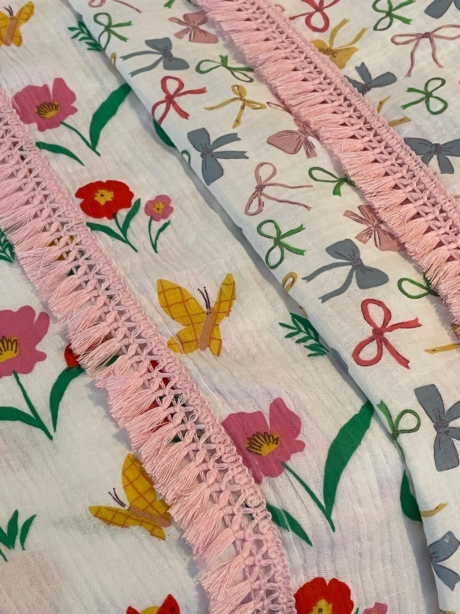 Swaddle hydrofiele doek lente fringe